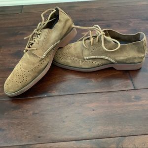 Sperry Top-Sider tan suede top stitch Oxford